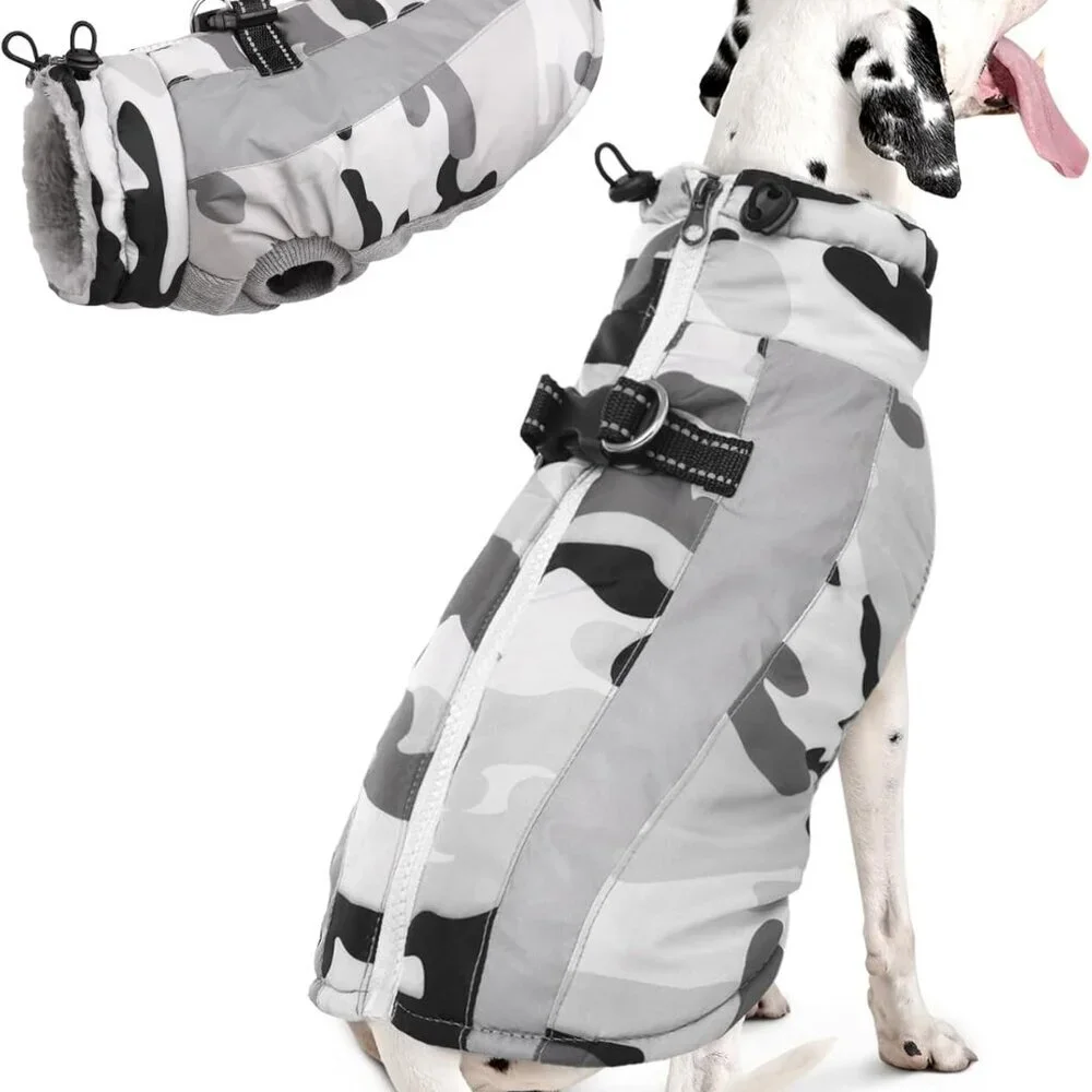 FUAMEY Dog Winter Jackets for Large Dogs